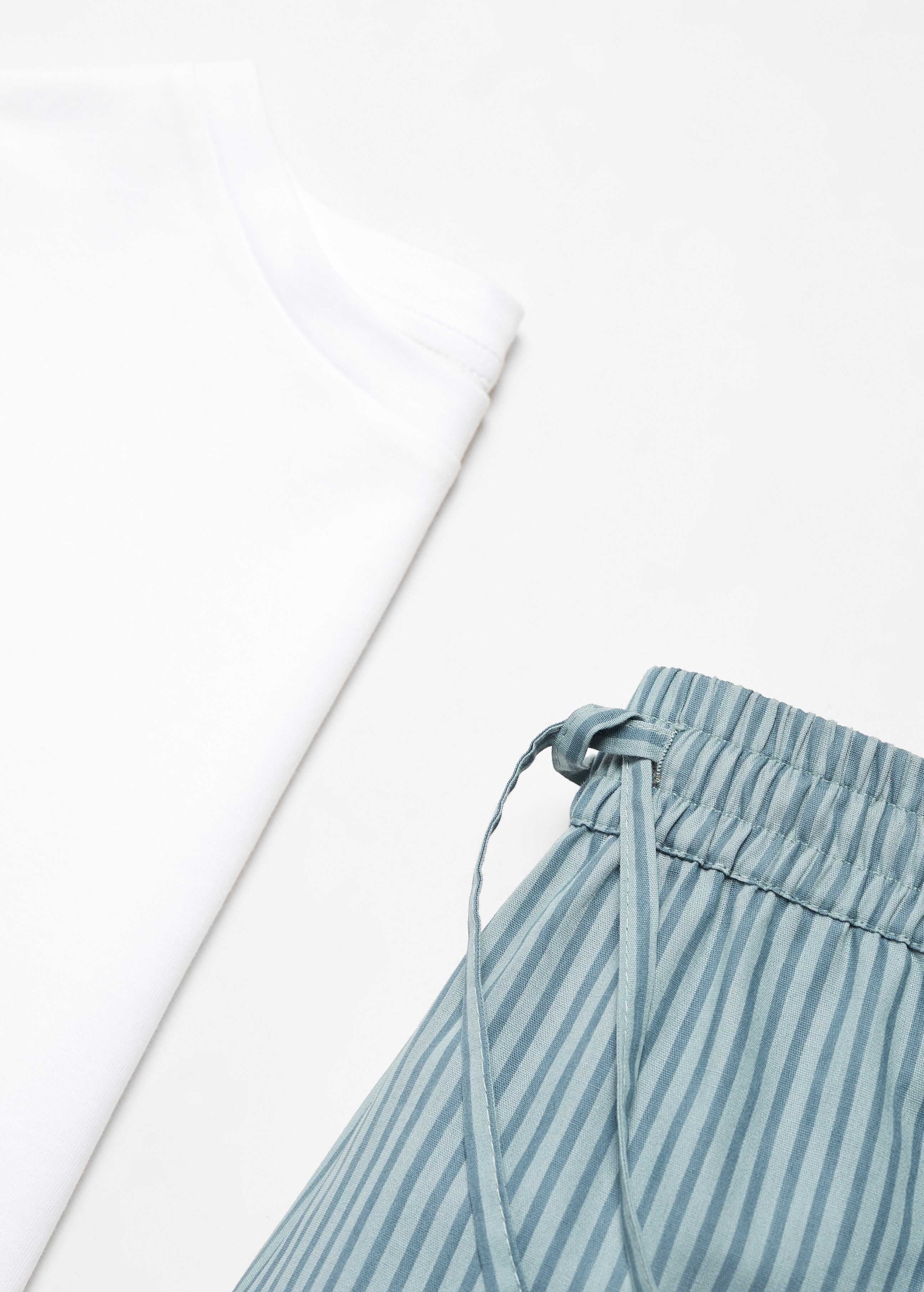 Striped cotton long pyjama - Details of the article 8