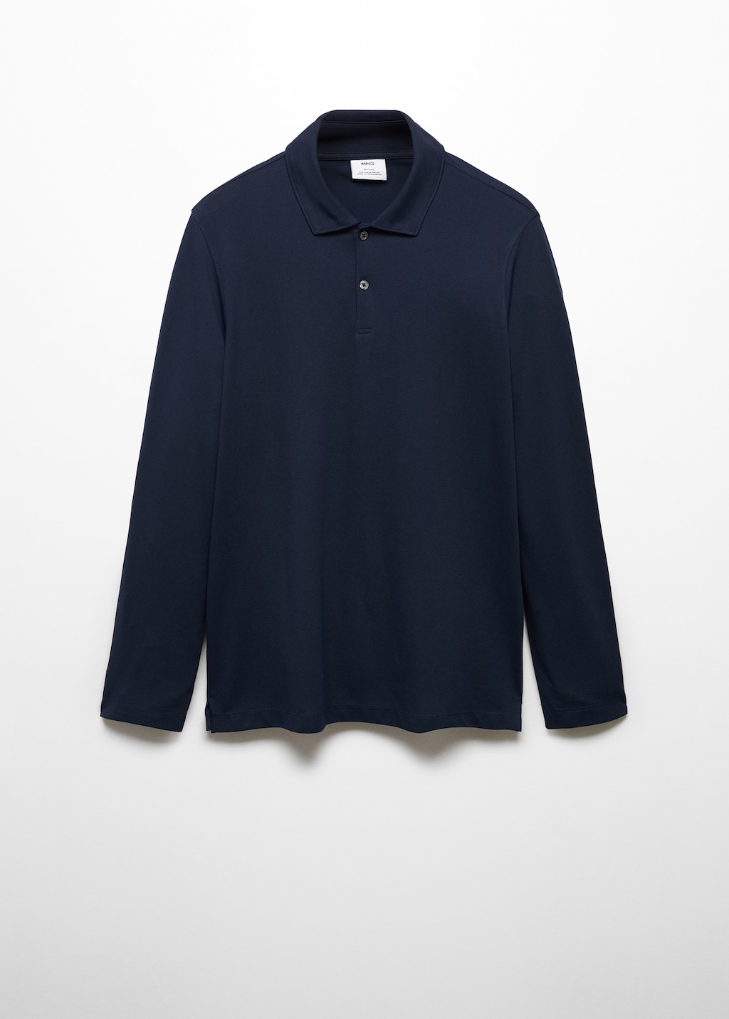 Long sleeves cotton polo - Article without model