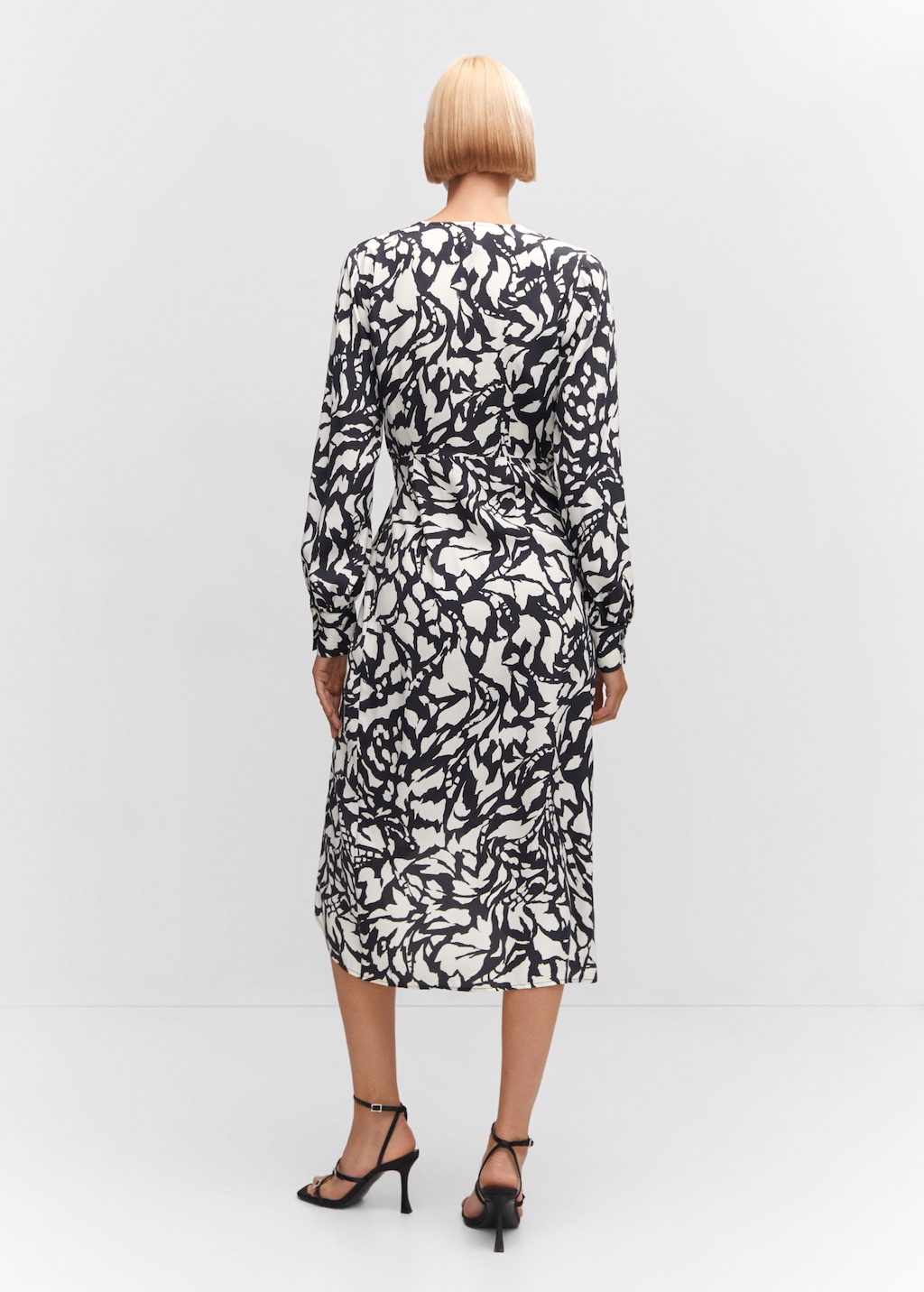 Print wrap dress - Reverse of the article