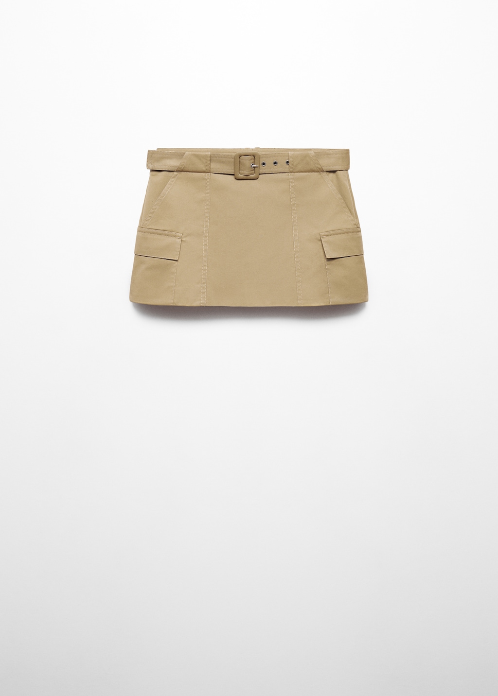 Cargo mini-skirt with belt - Article without model