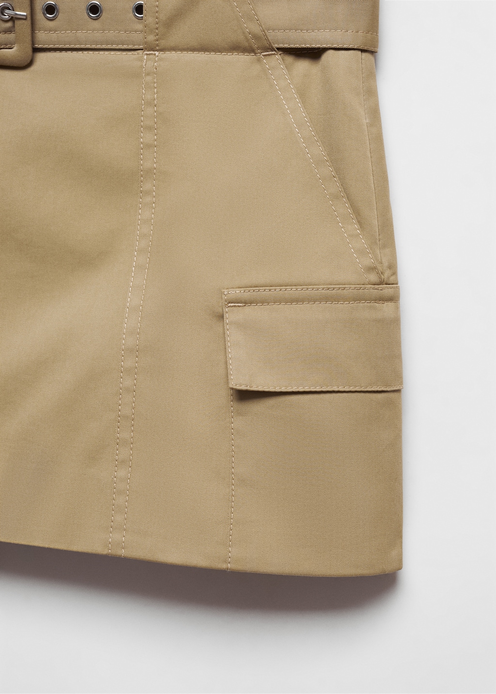 Cargo mini-skirt with belt - Details of the article 8