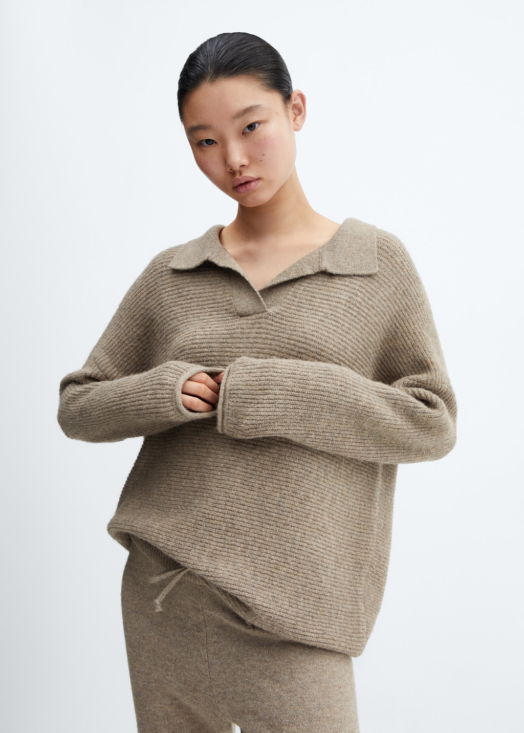 Oversized-Strickpullover - Mittlere Ansicht