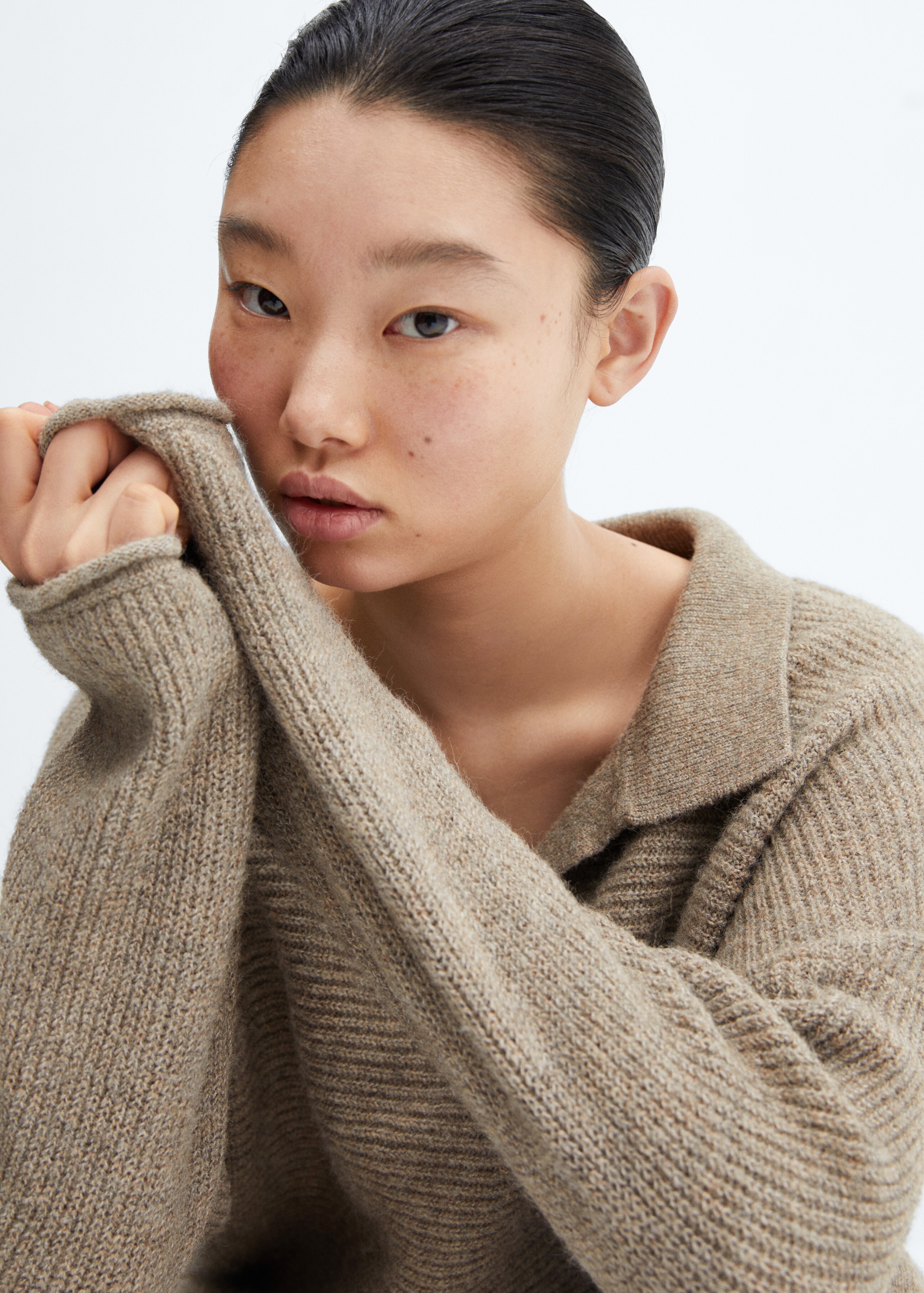 Oversized knit sweater - Details of the article 1