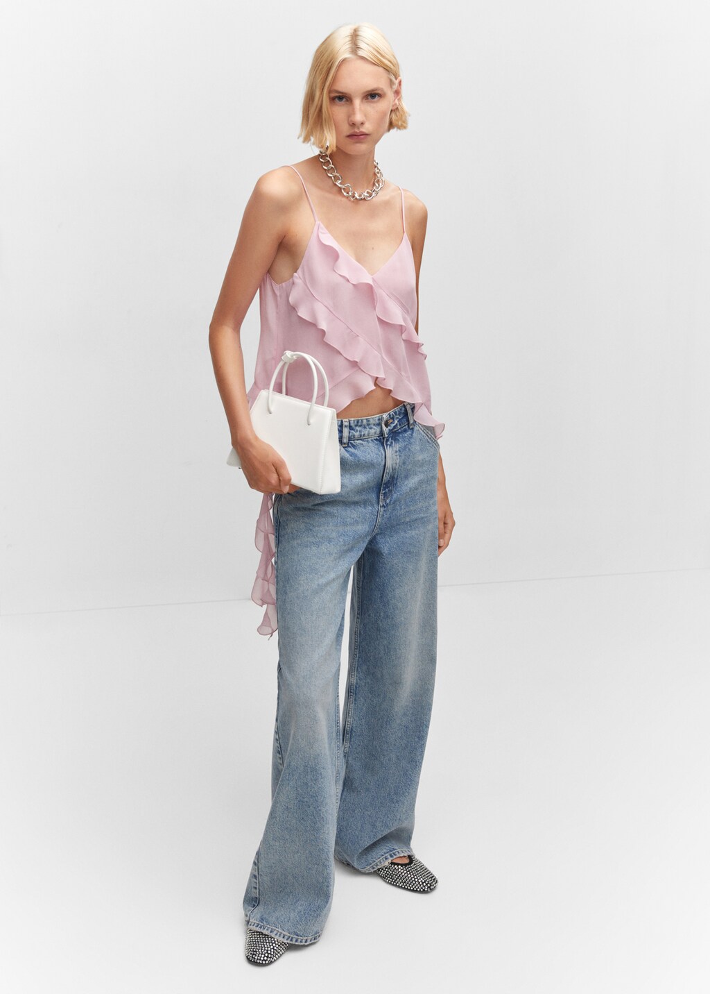 Chiffon ruffle top - Details of the article 2