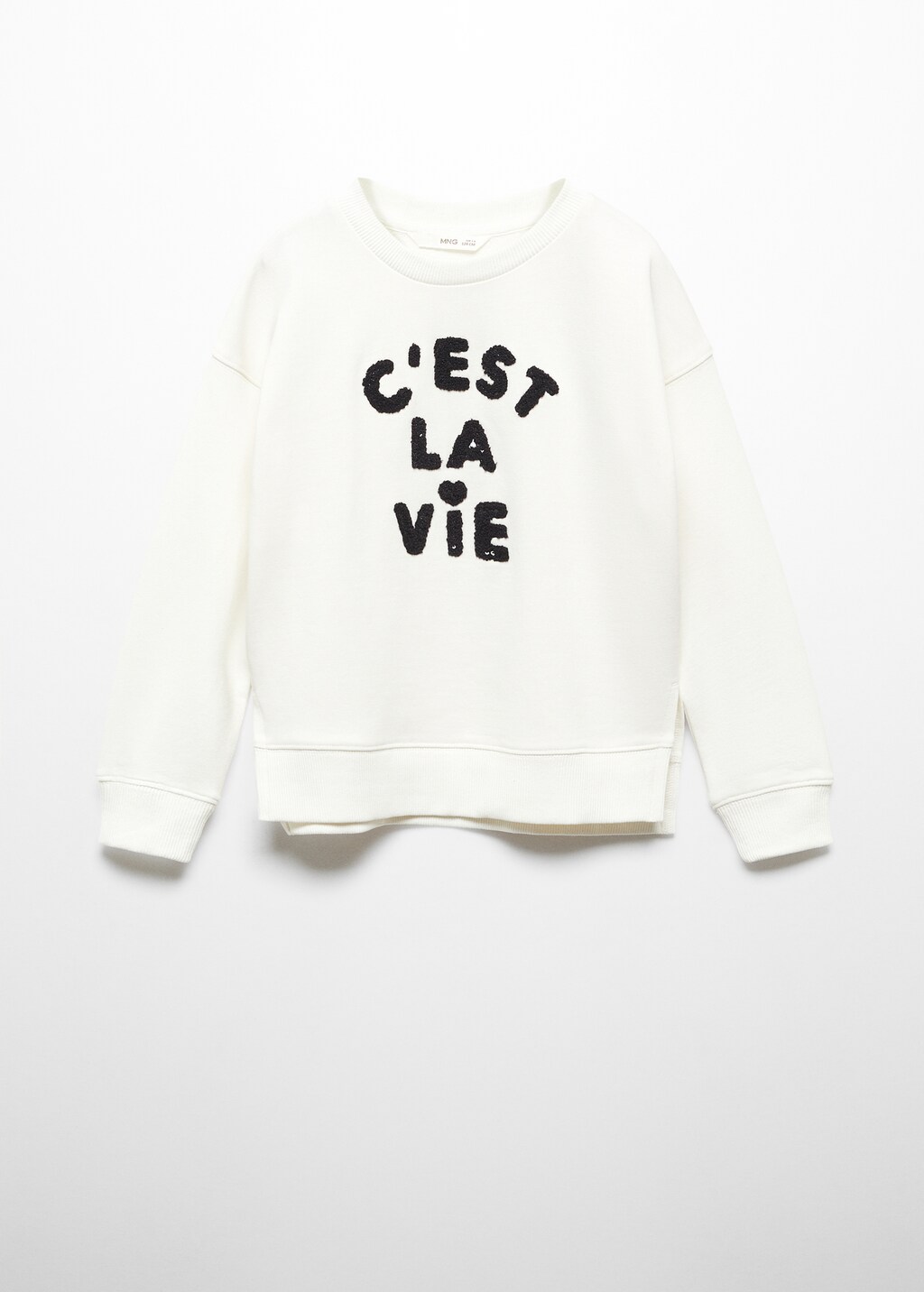 Printed message sweatshirt - Article without model