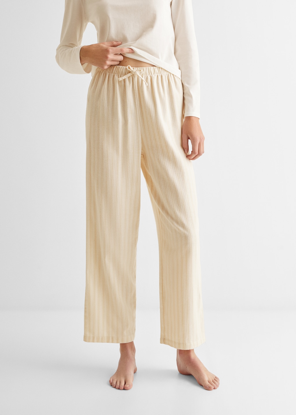 Striped long pajamas - Details of the article 6