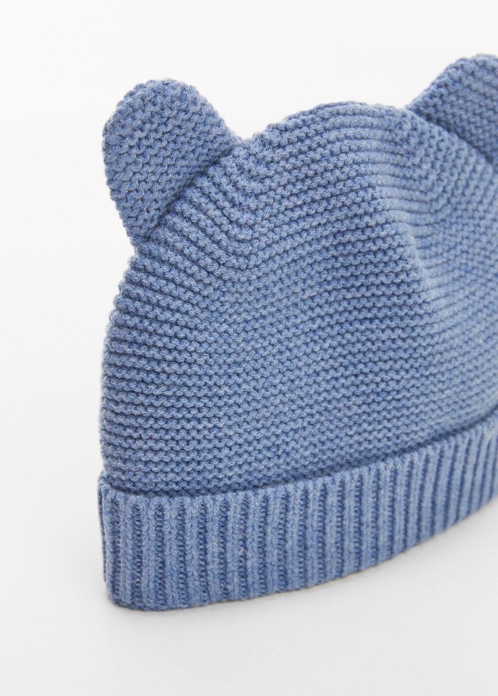 Ears knitted beanie - Medium plane