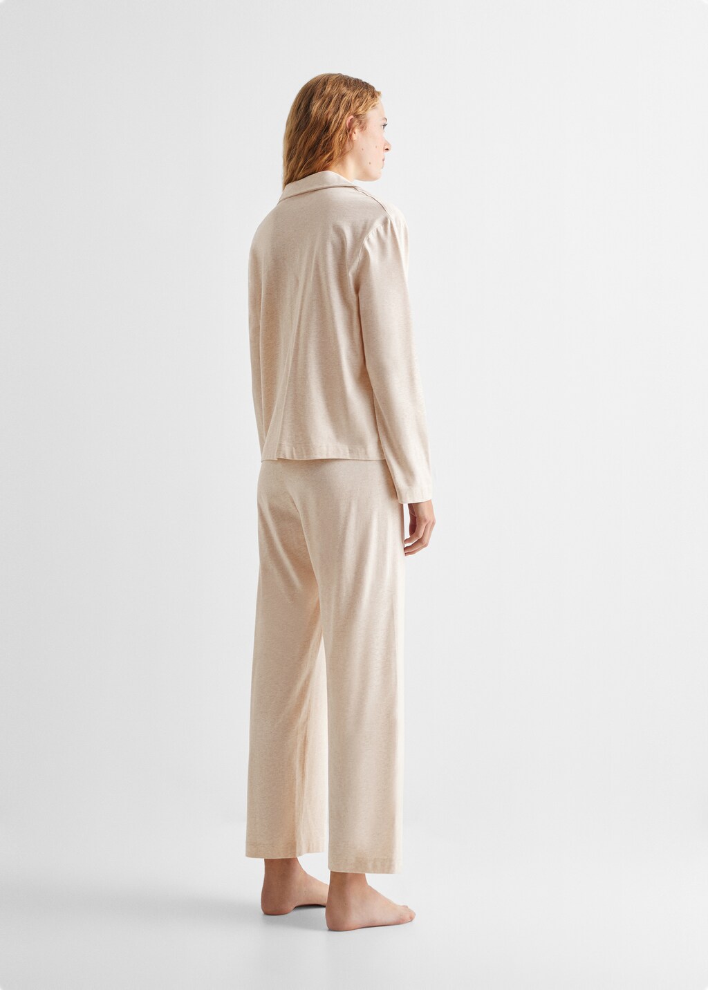 Cotton long pajamas - Reverse of the article