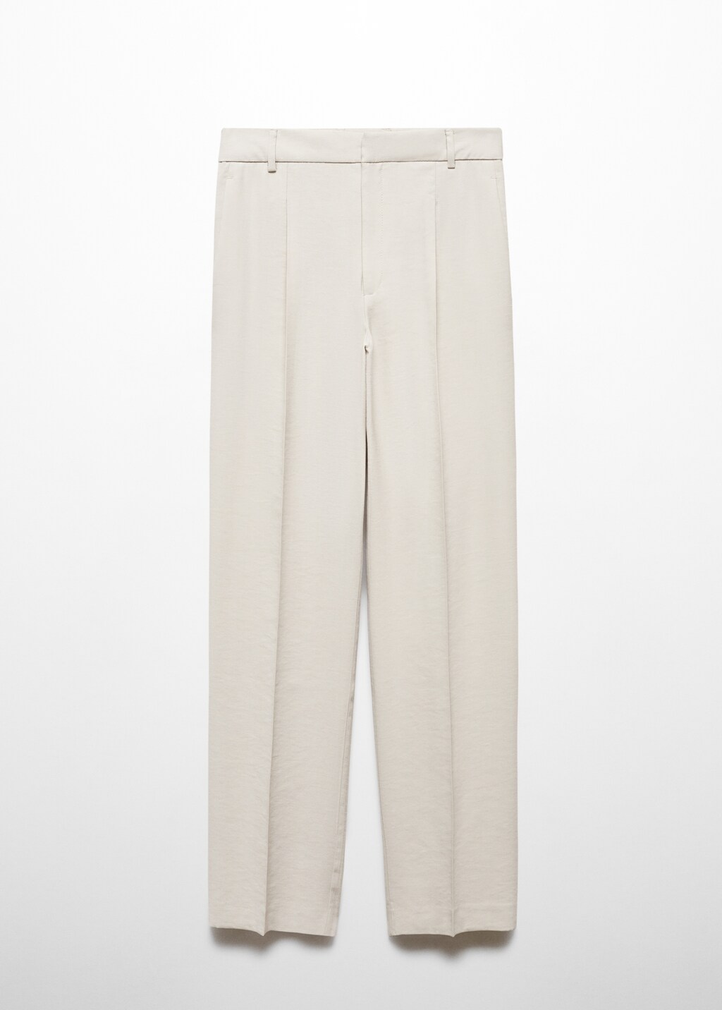 Pleated straight trousers - Article without model