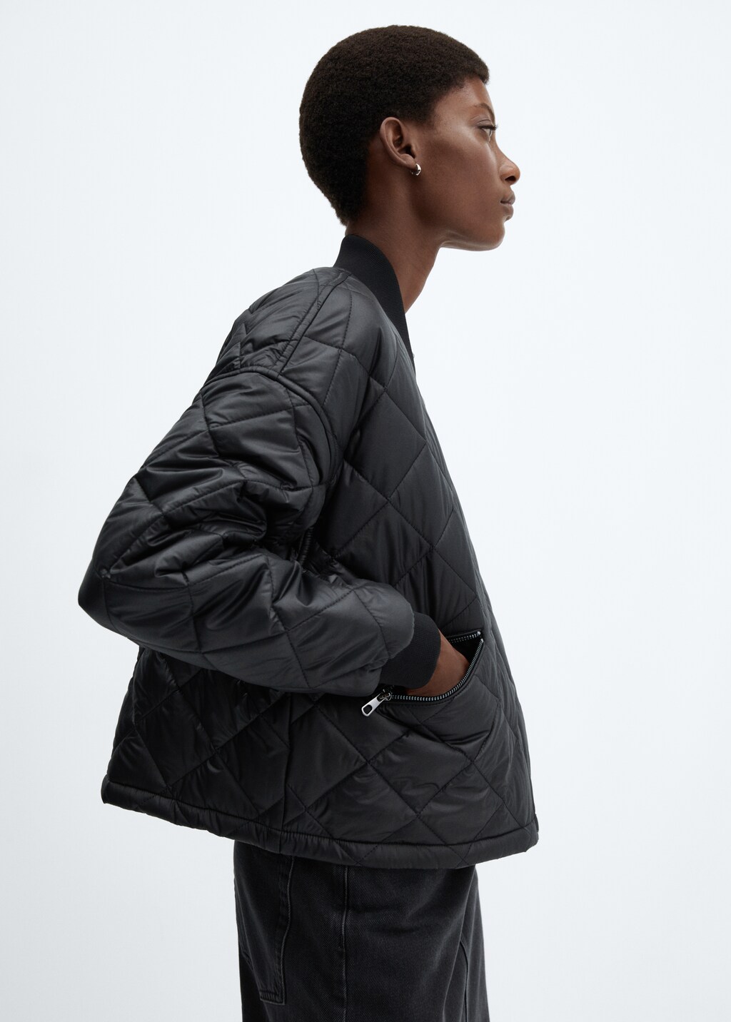 Jaqueta bomber impermeable embuatada - Detall de l'article 1