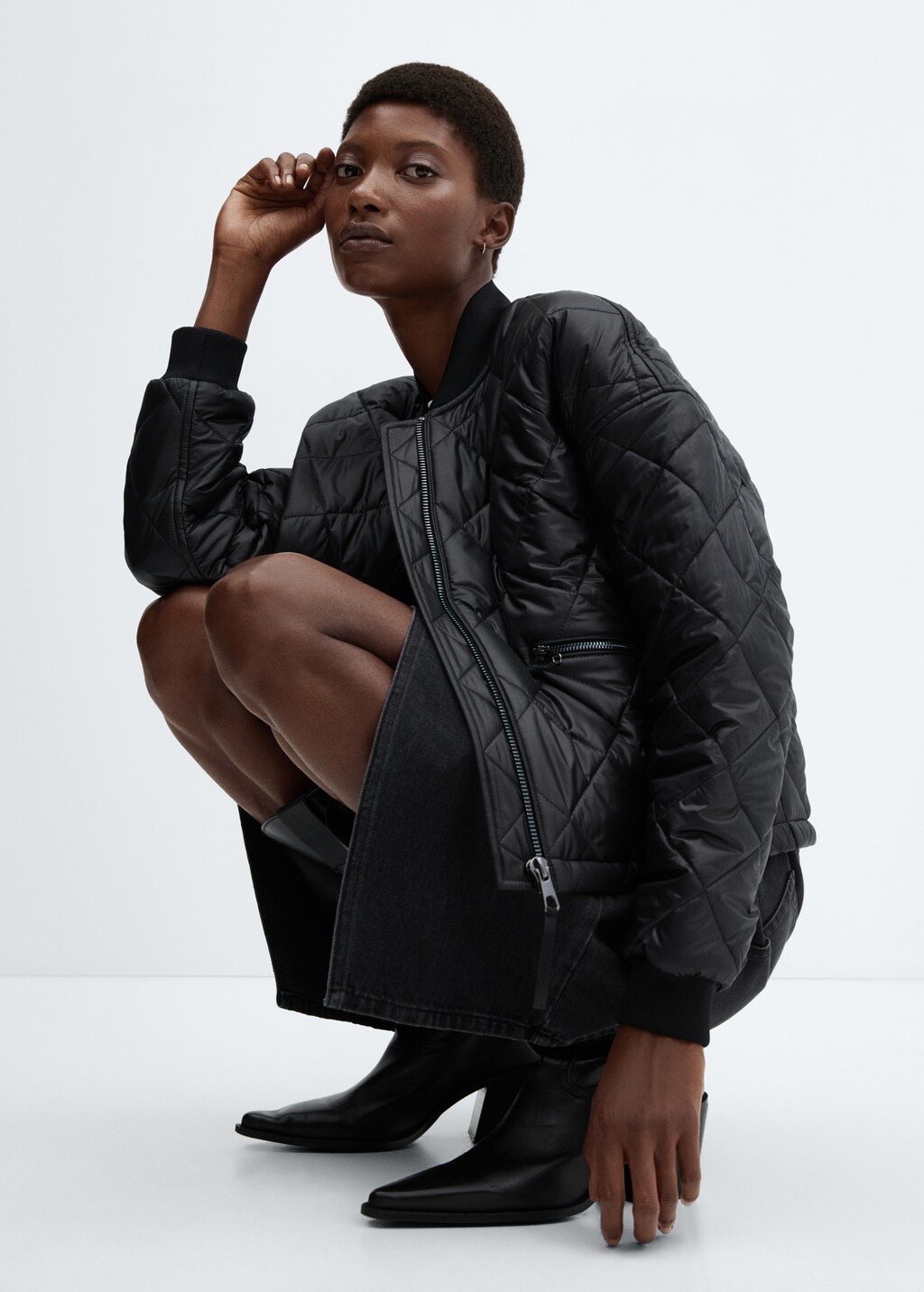 Waterproof quilted bomber jacket - Details of the article 2