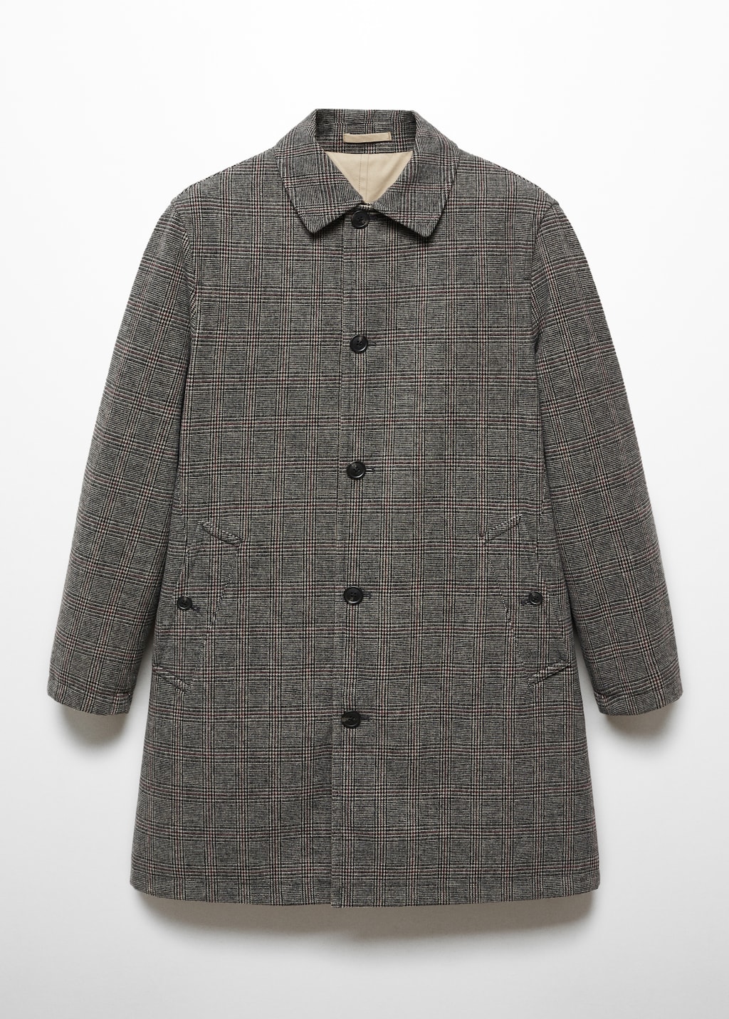 Reversible recycled wool trench coat - Men | MANGO OUTLET Sweden