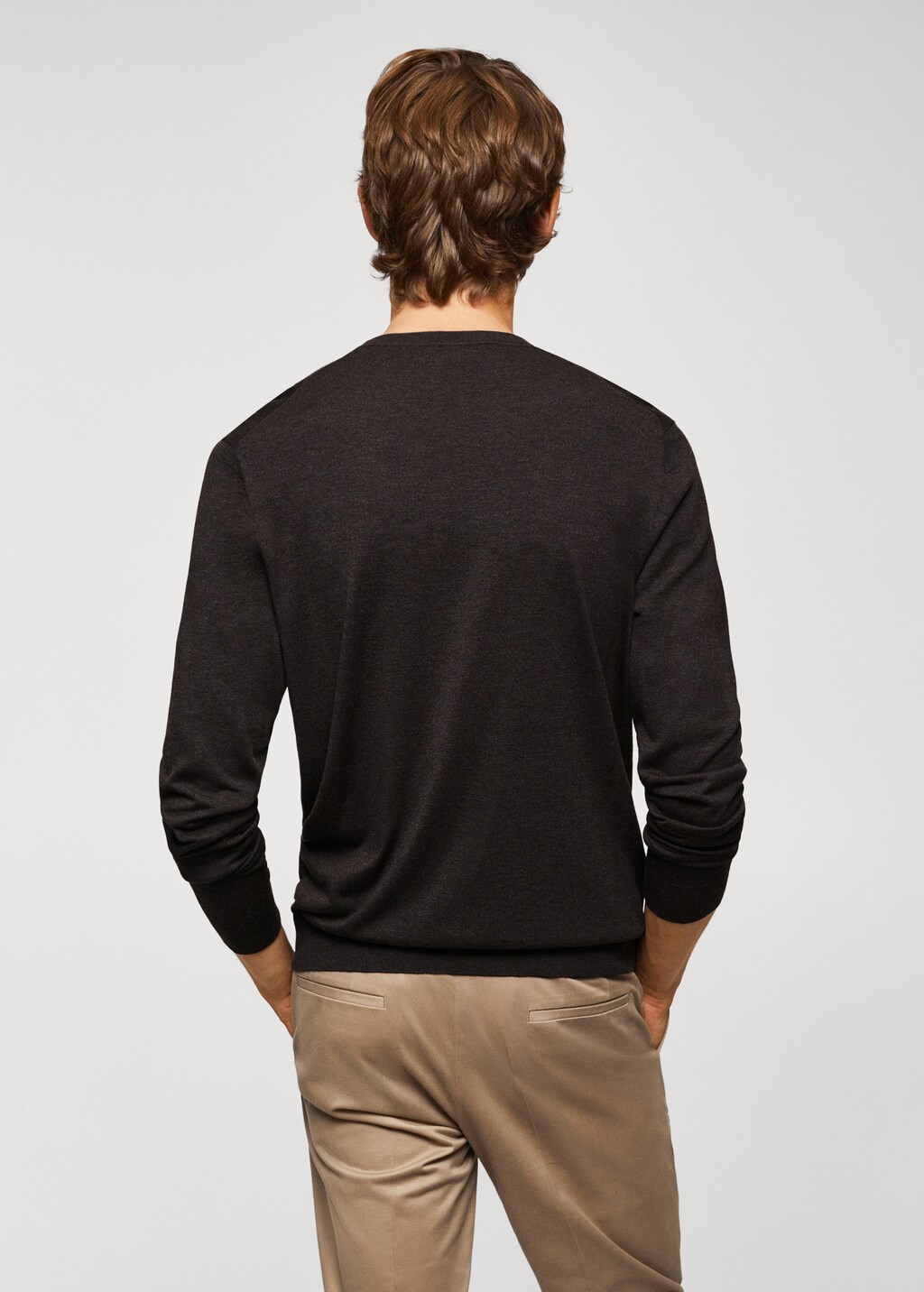 Fine modal-silk sweater - Reverse of the article