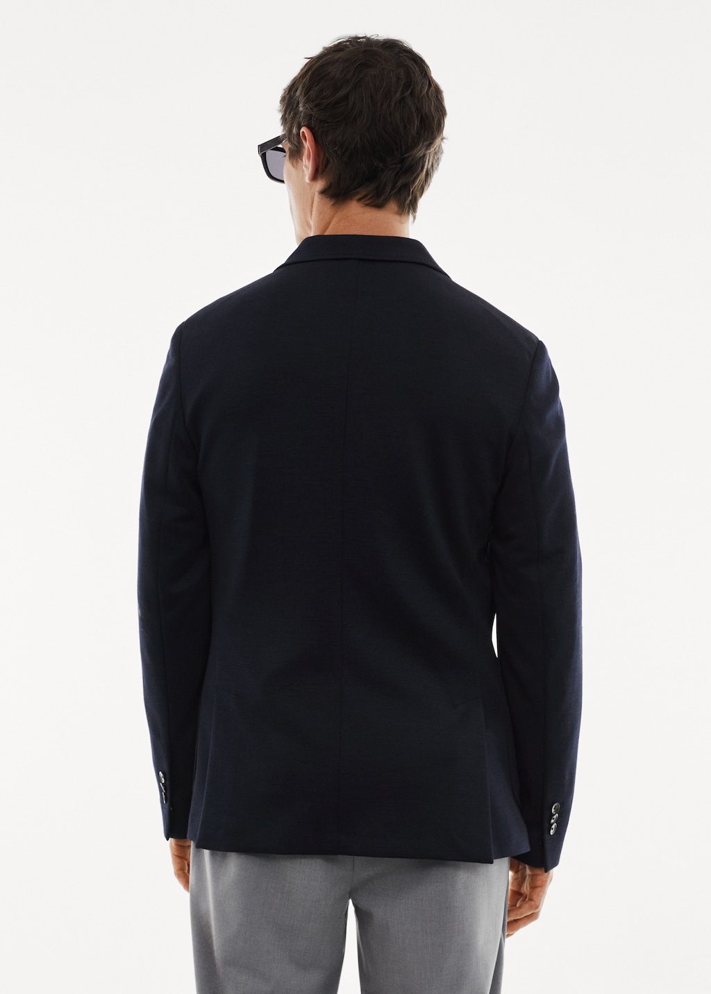 Stretch wool jacket - Reverse of the article