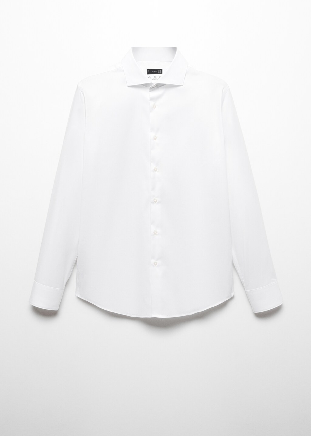 Stretch micro-structure suit shirt - Article without model