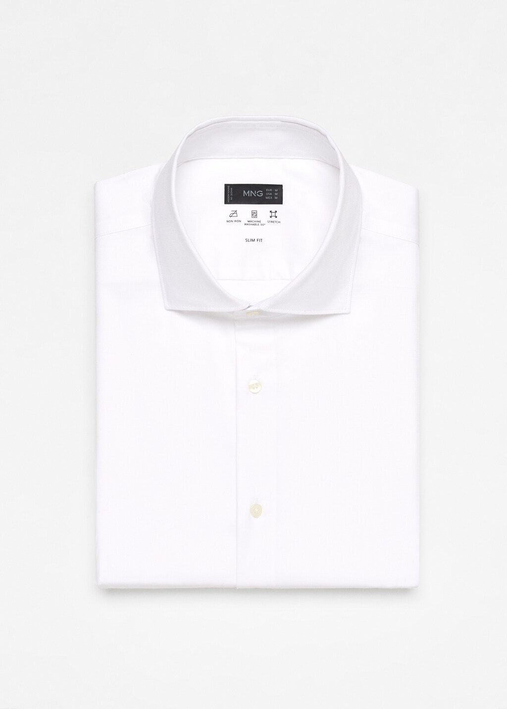 Stretch micro-structure suit shirt - Details of the article 0