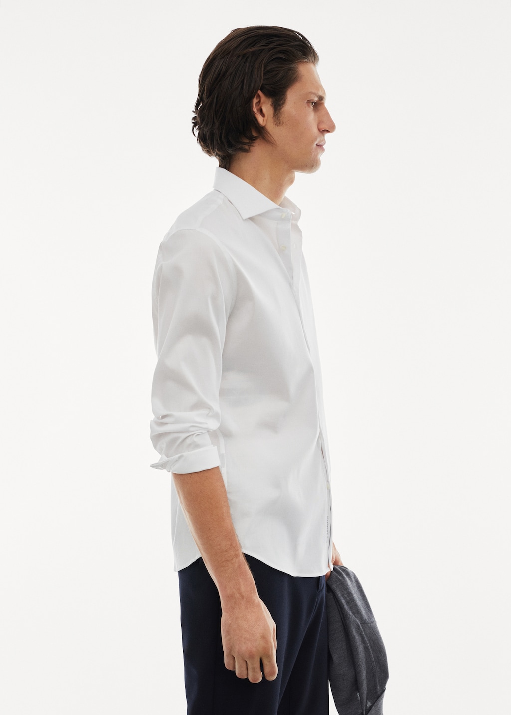 Stretch micro-structure suit shirt - Details of the article 2