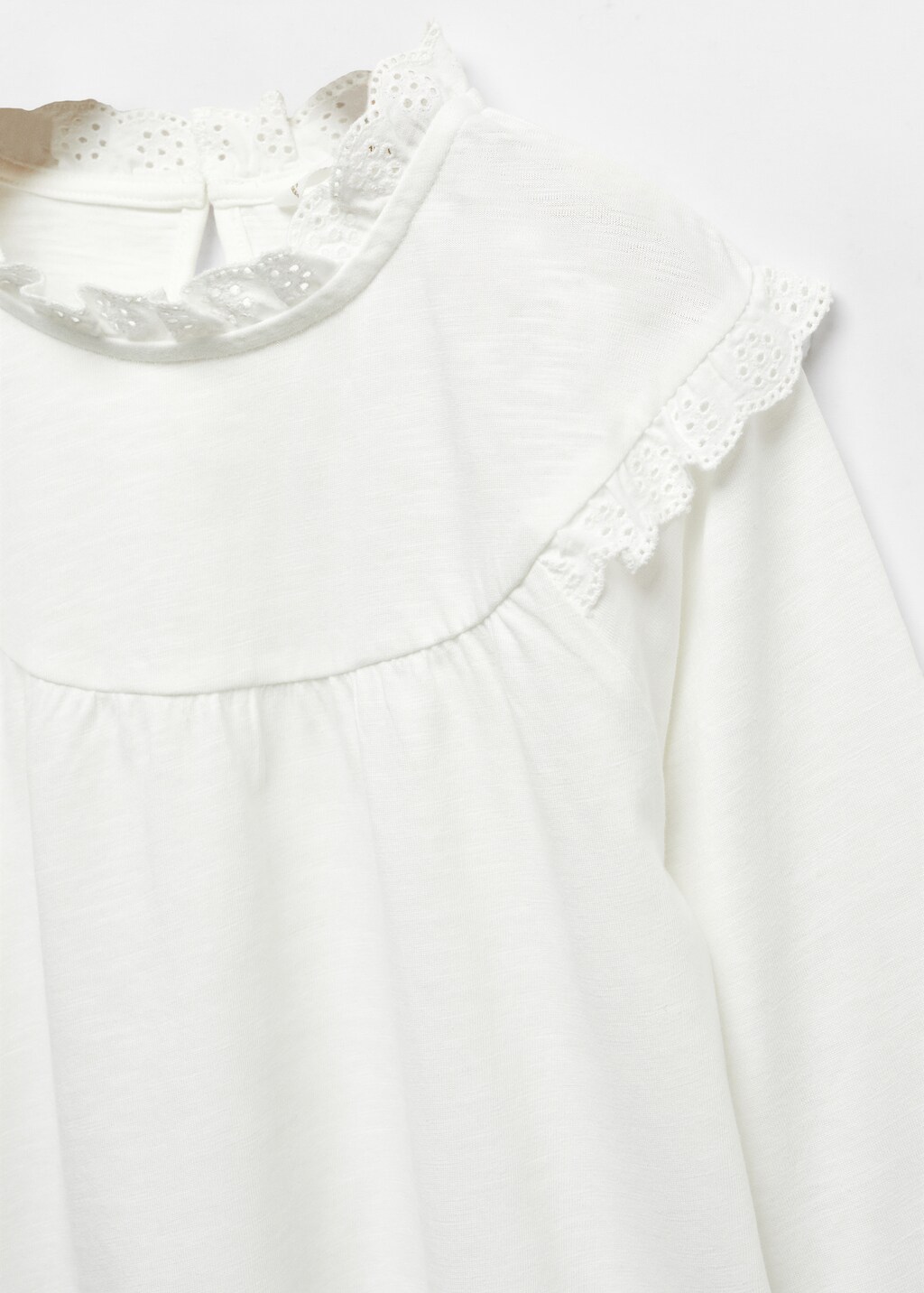 Long -sleeved t-shirt with ruffles - Details of the article 8