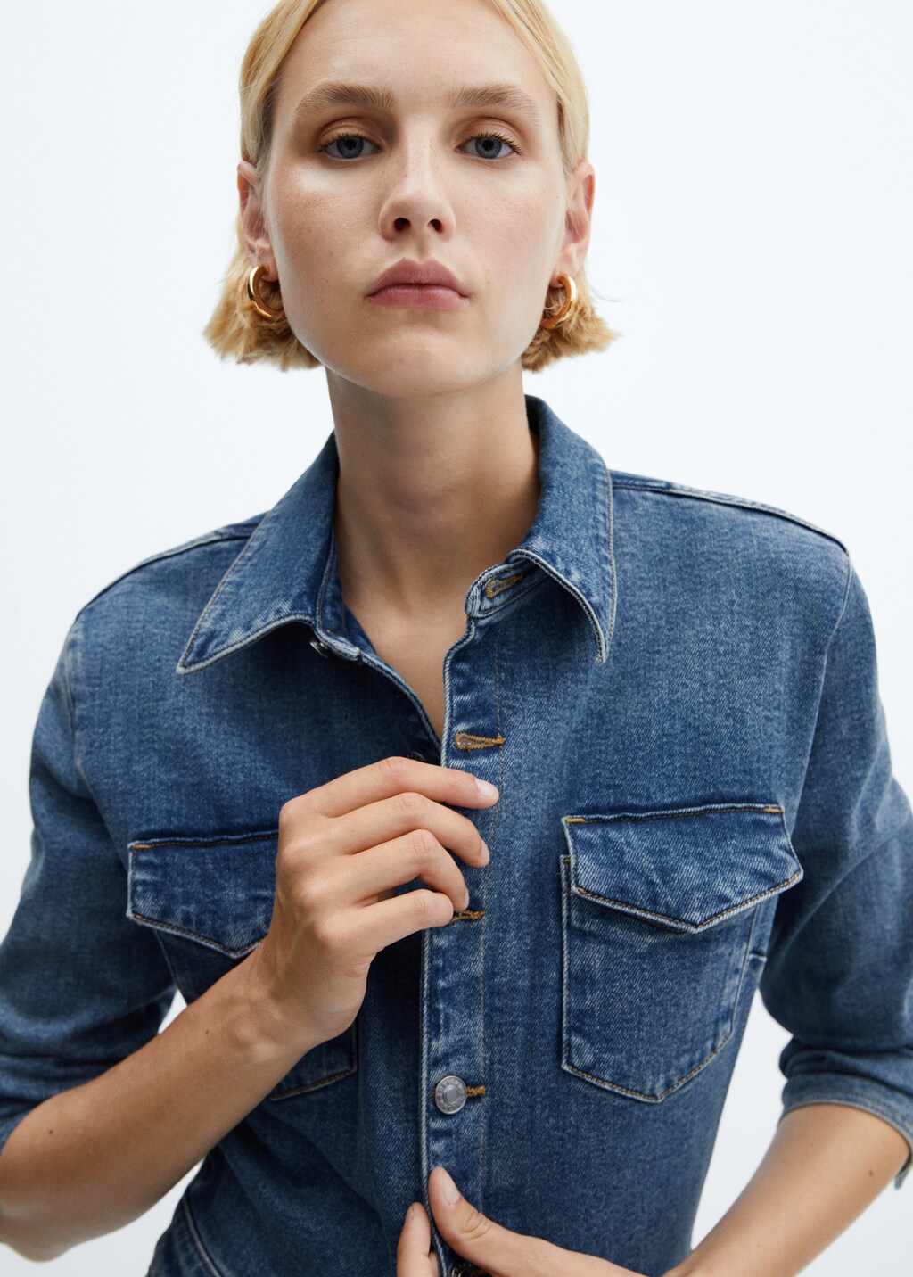 Long denim jumpsuit - Details of the article 6