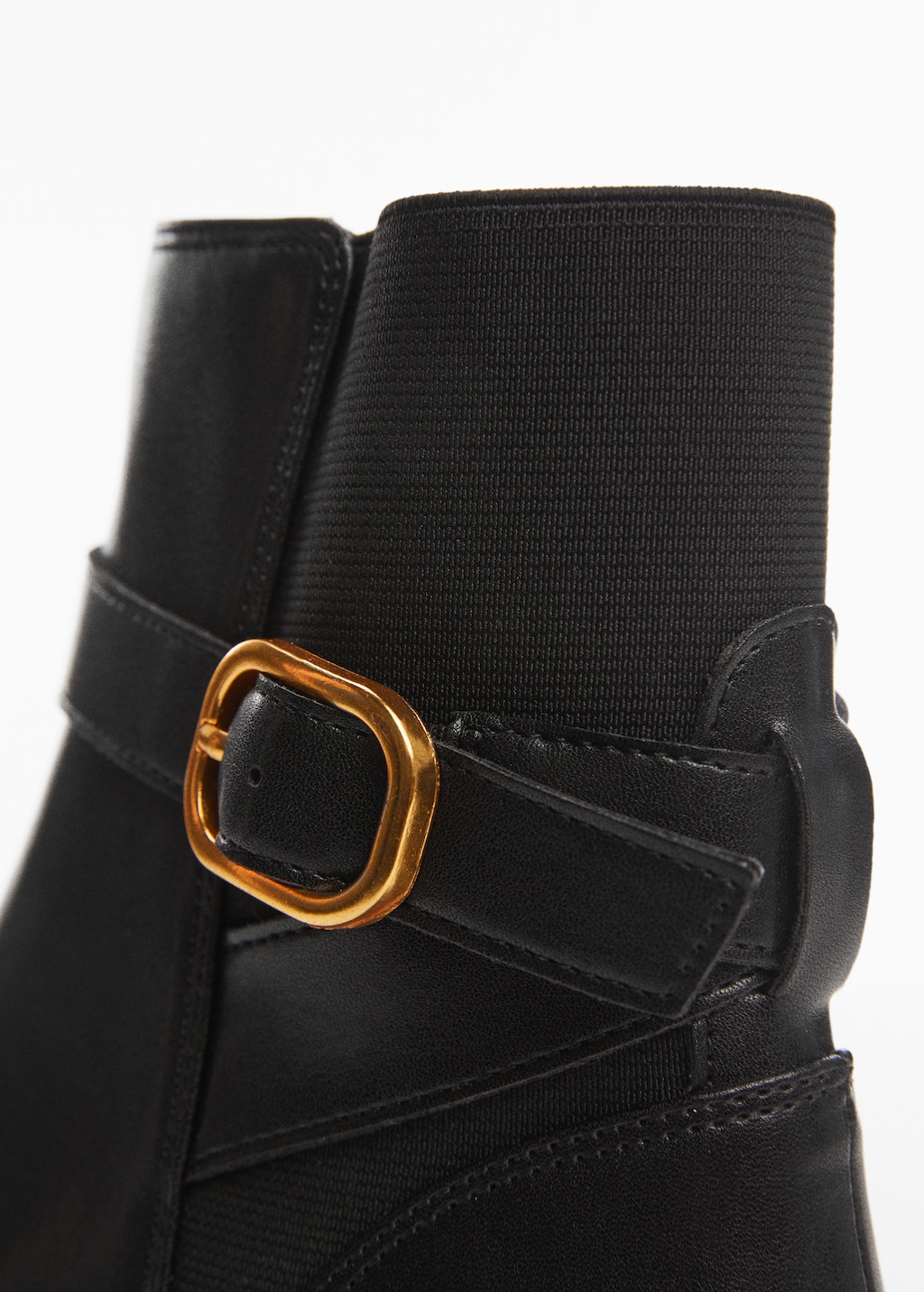 Ankle boots with elastic panel and buckle - Details of the article 2