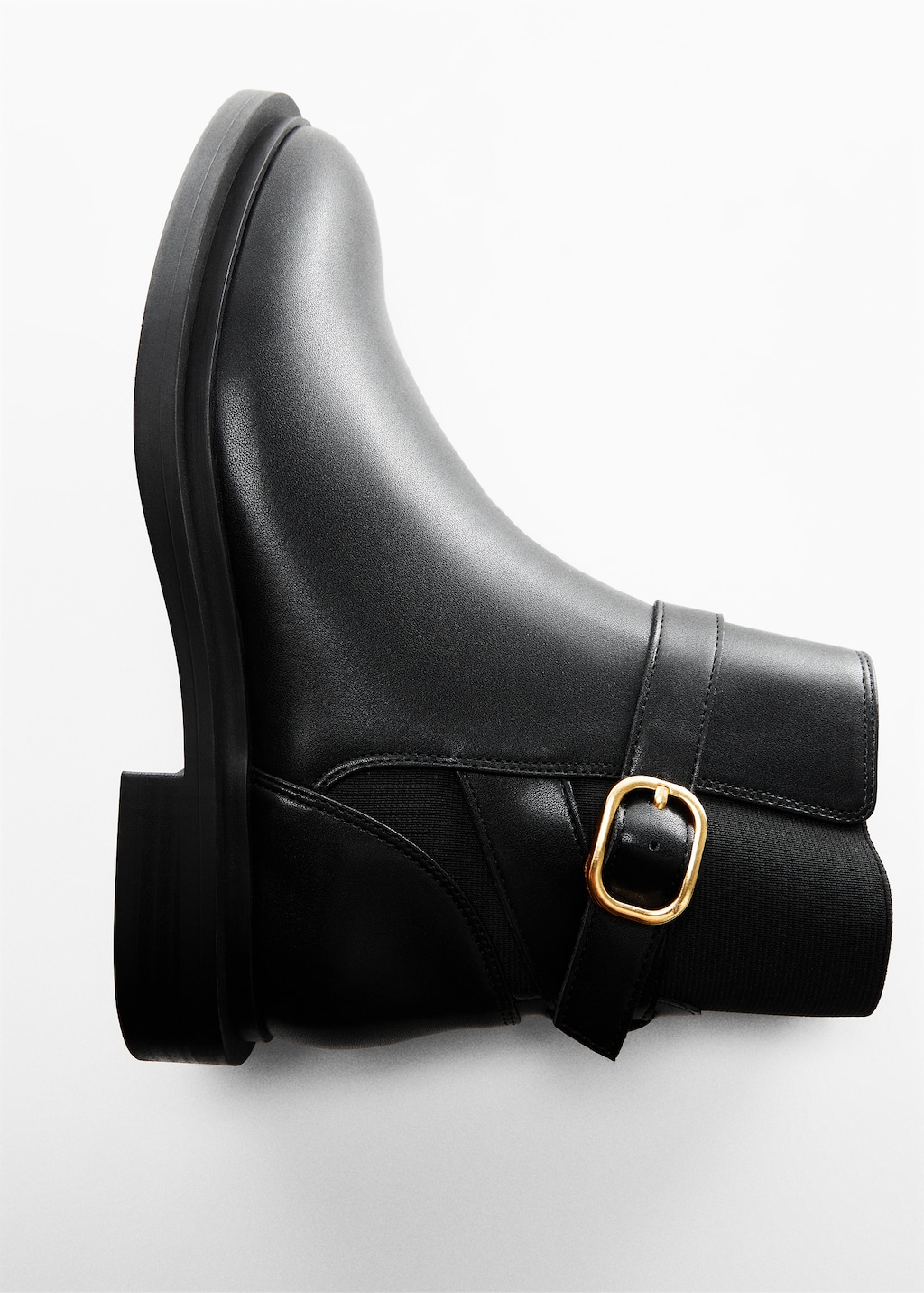 Ankle boots with elastic panel and buckle - Details of the article 5