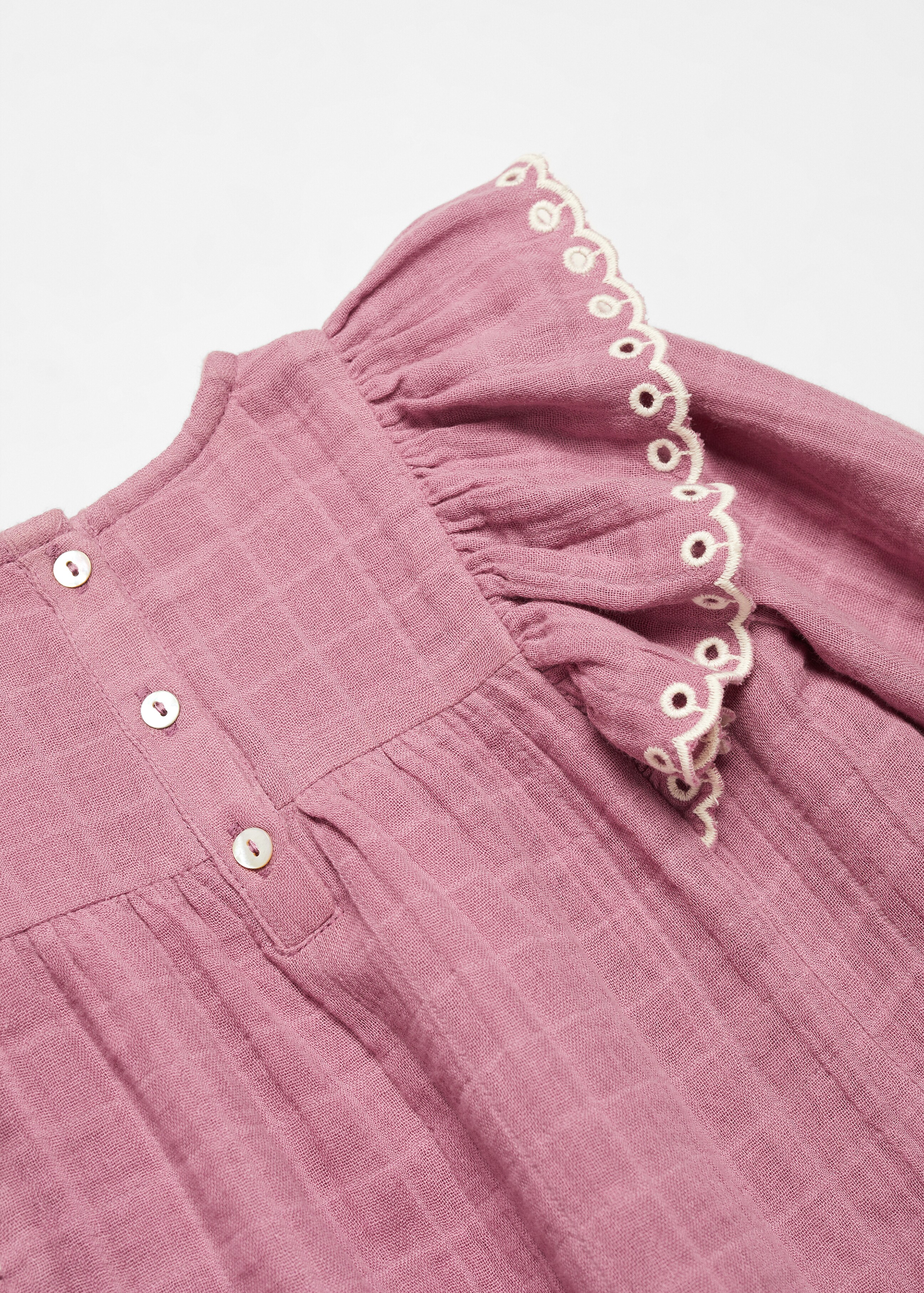 Besticktes Kleid mit Volant-Details - Detail des Artikels 0