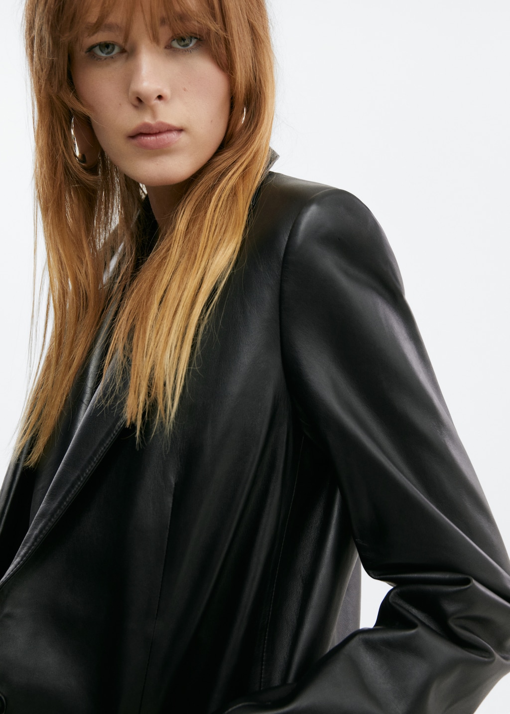 Leather jacket with pockets - Details of the article 1