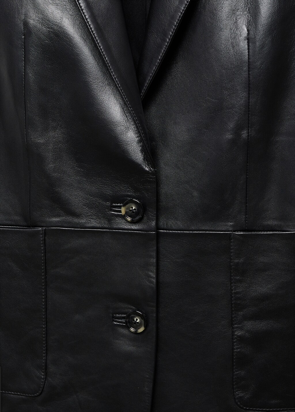 Leather jacket with pockets - Details of the article 8