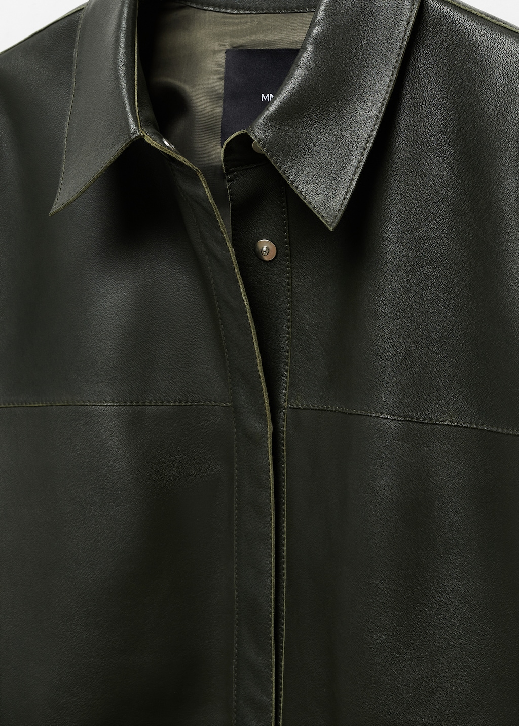 Leather overshirt - Details of the article 8