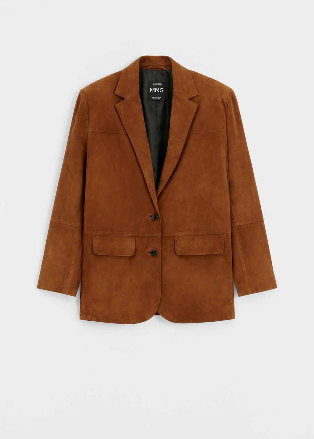 Mango Oversized Suede Blazer