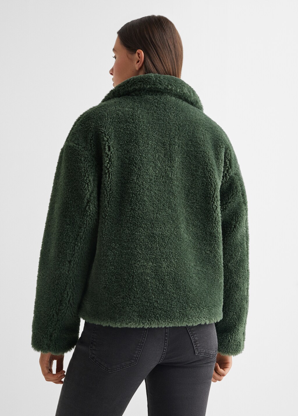 Fur-effect coat - Reverse of the article