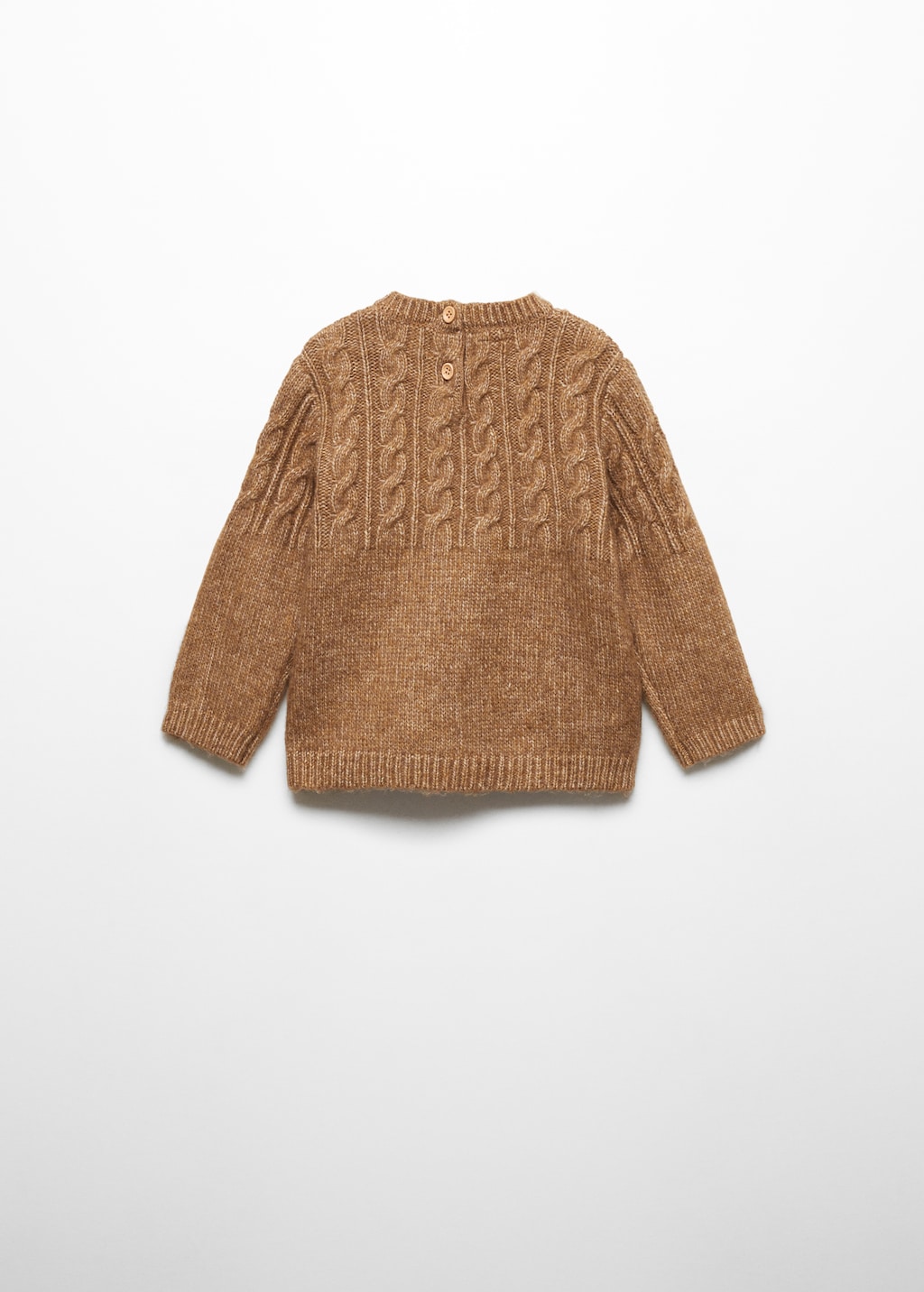 Knitted braided sweater - Reverse of the article