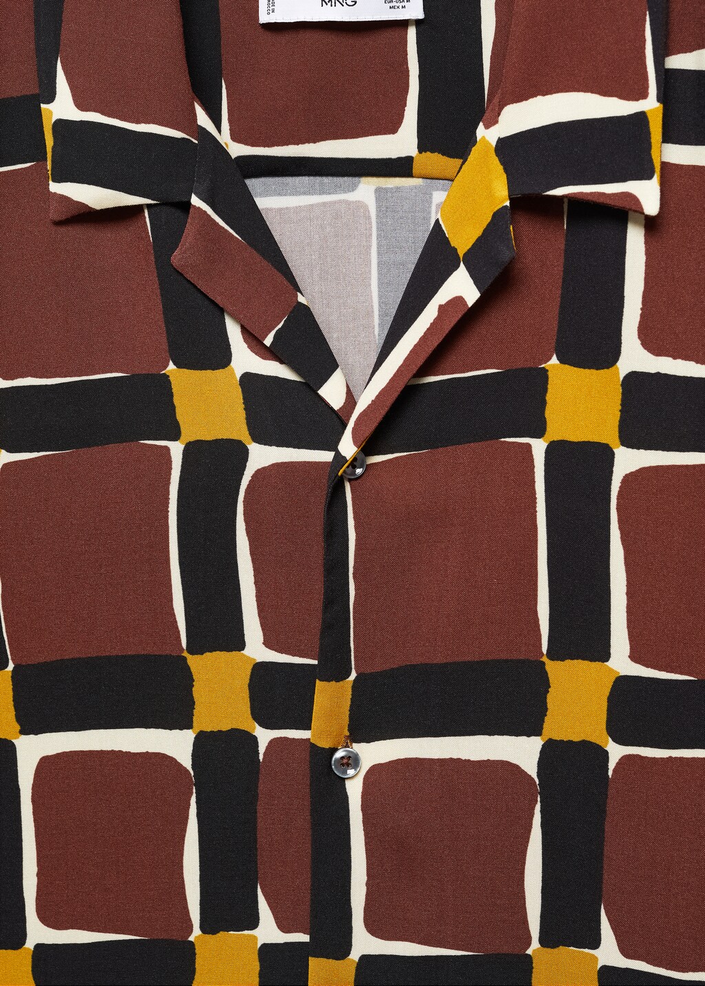 Geometric-print flowing shirt - Details of the article 8