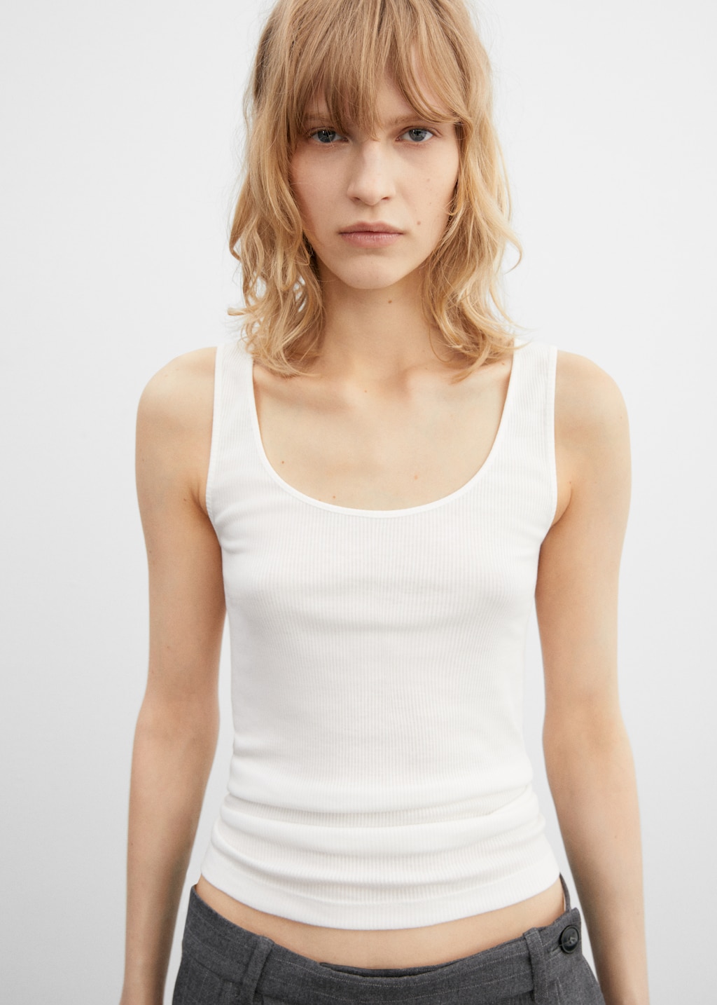 Top with back seam  - Medium plane