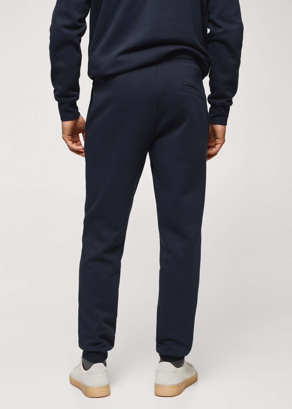 Cotton jogger-style trousers - Reverse of the article