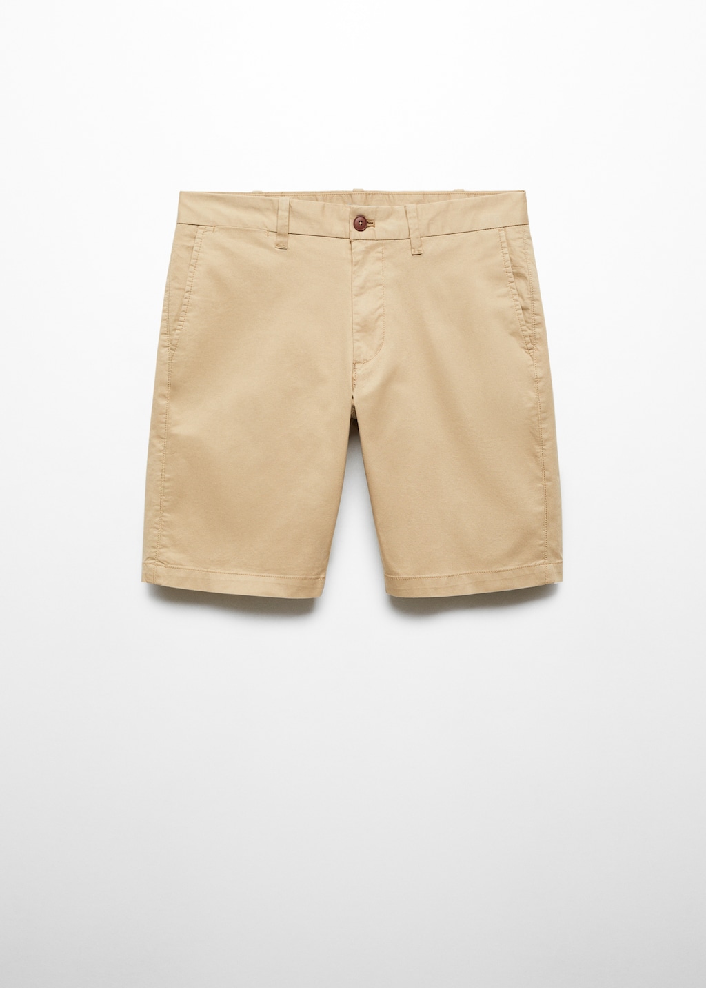 Slim-fit chino cotton bermuda shorts - Article without model