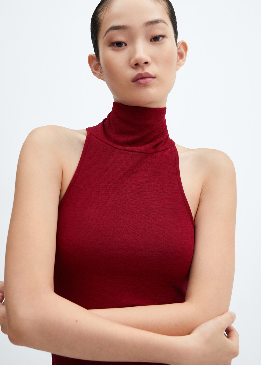 Turtleneck midi-dress - Details of the article 1