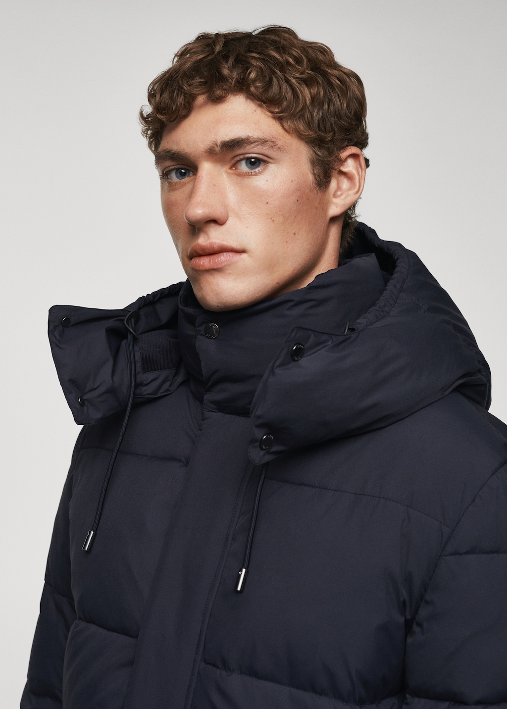 Water-repellent quilted parka - Details of the article 1