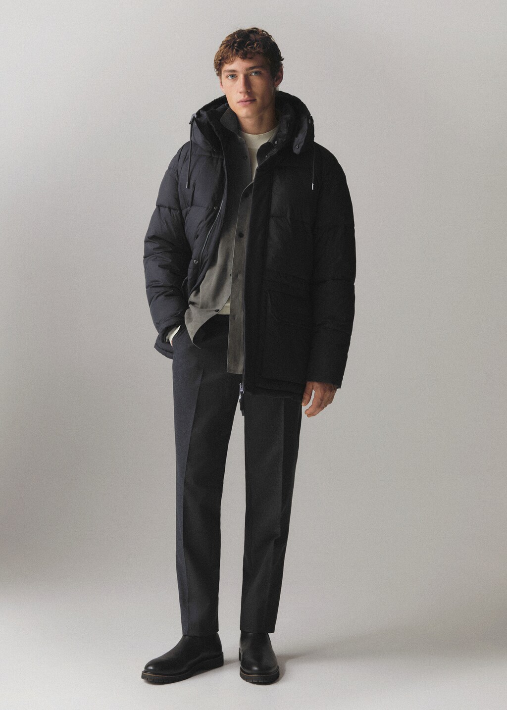 Water-repellent quilted parka - Details of the article 5