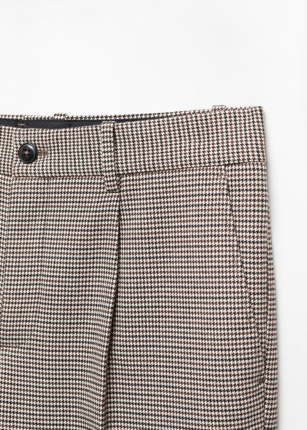 Micro-houndstooth wool-blend slim-fit trousers - Details of the article 8