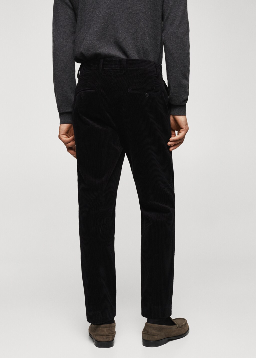 Slim fit corduroy trousers - Reverse of the article