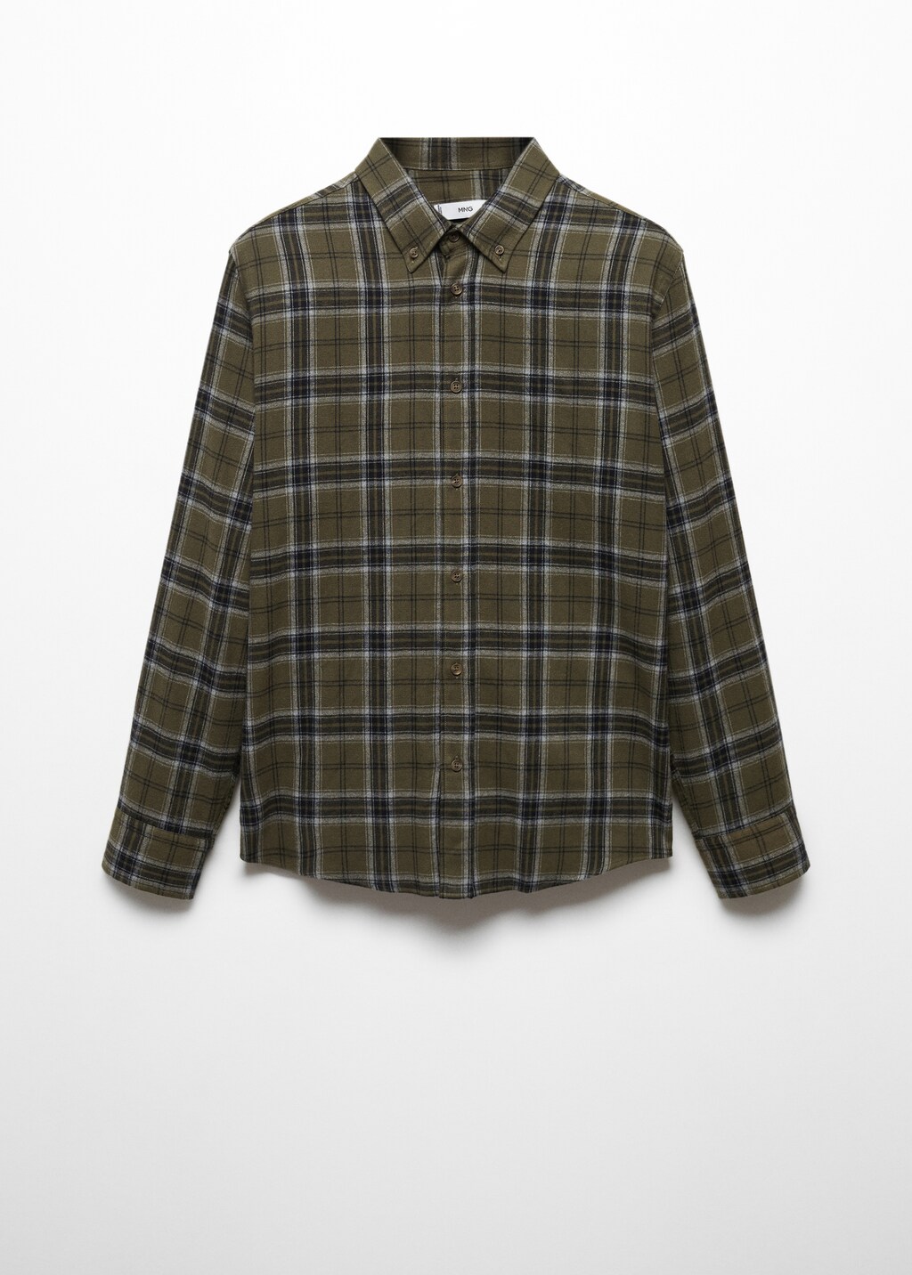 Regular fit checked flannel shirt - Article without model