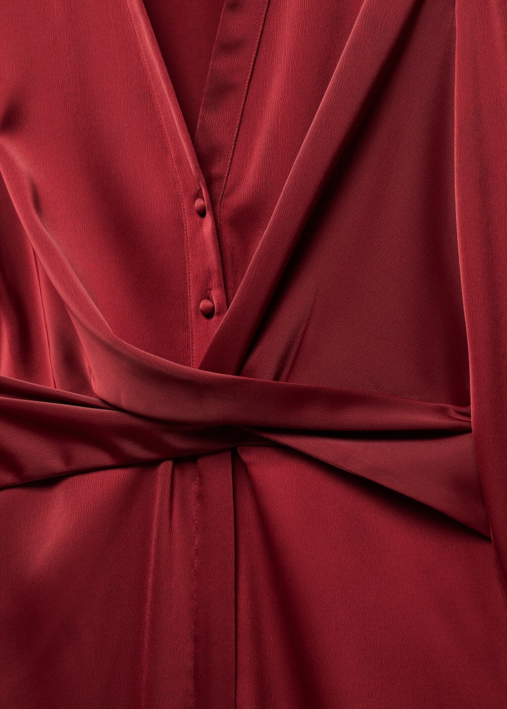 V-neck satin jumpsuit - Details of the article 8