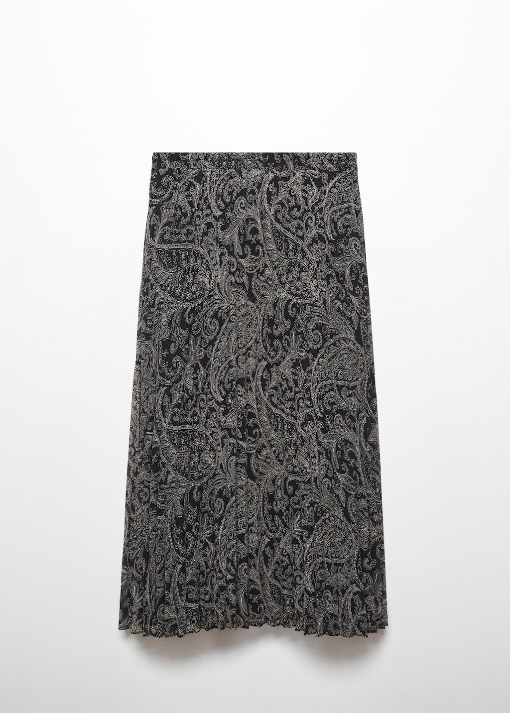 Paisley-print pleated skirt - Article without model