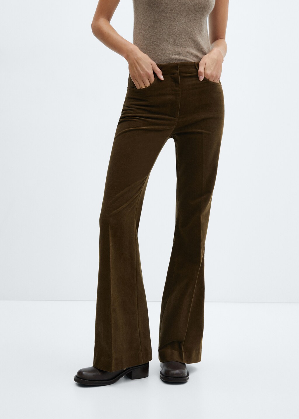 Velveteen suit trousers - Medium plane