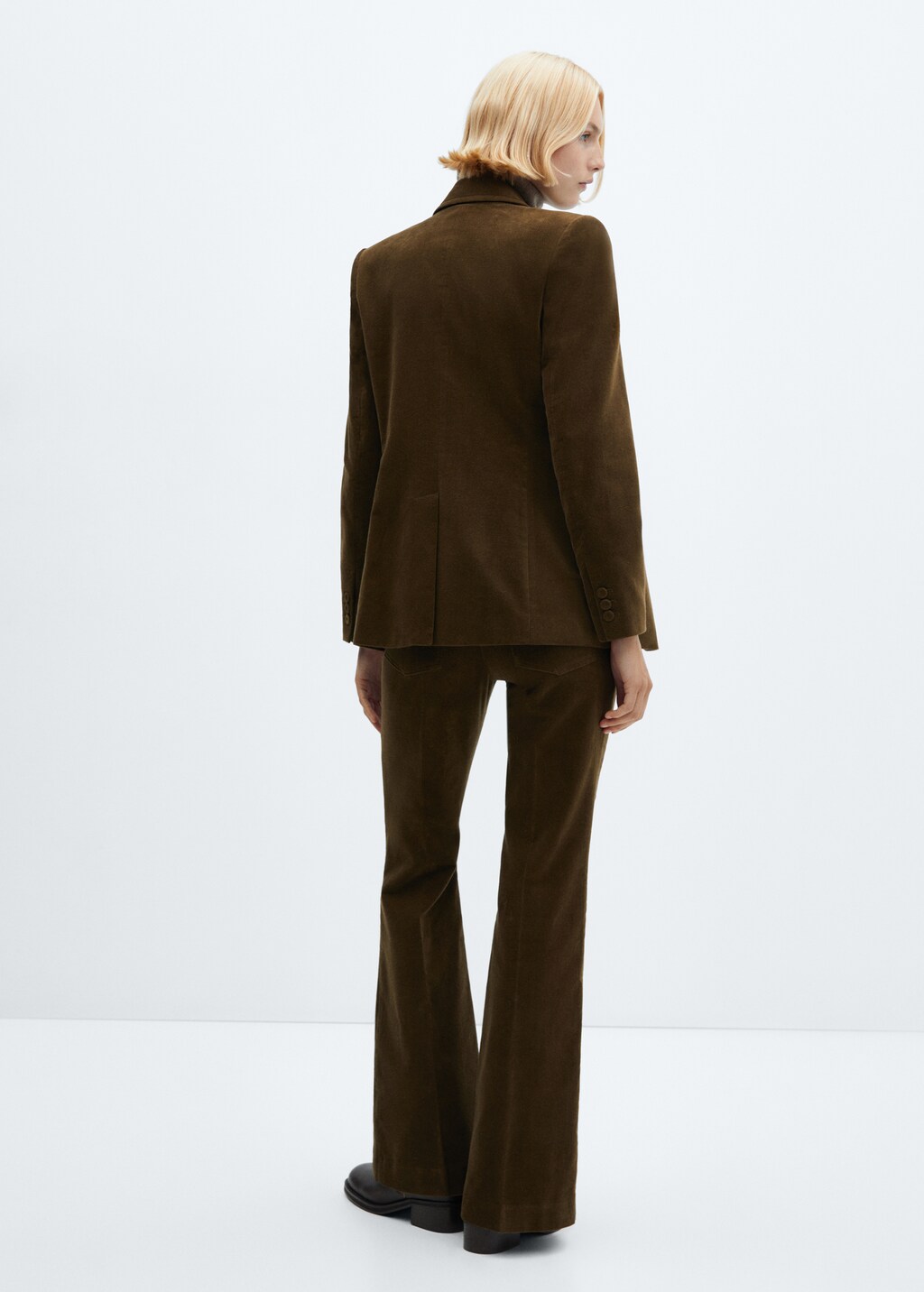 Velveteen suit pants - Reverse of the article