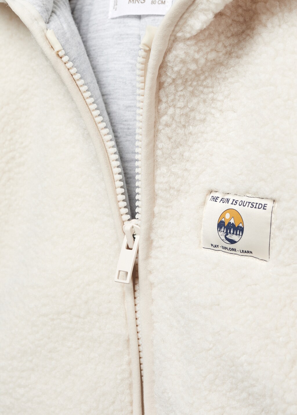 Shearling-effect jacket - Details of the article 8