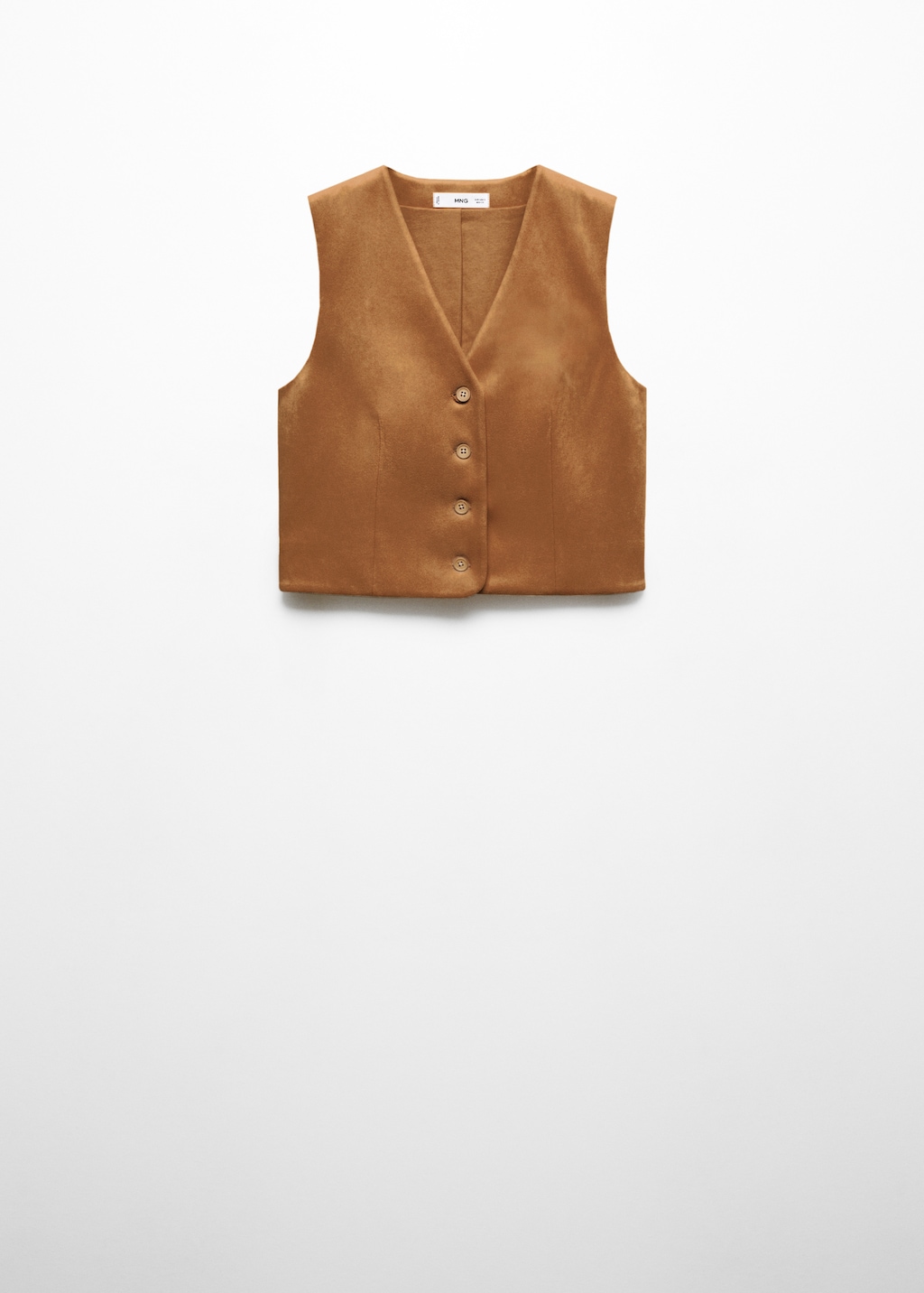 Suede gilet - Article without model