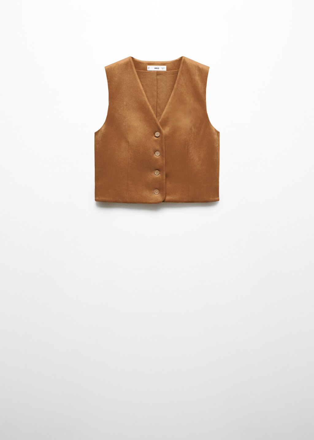 Suede gilet - Article without model