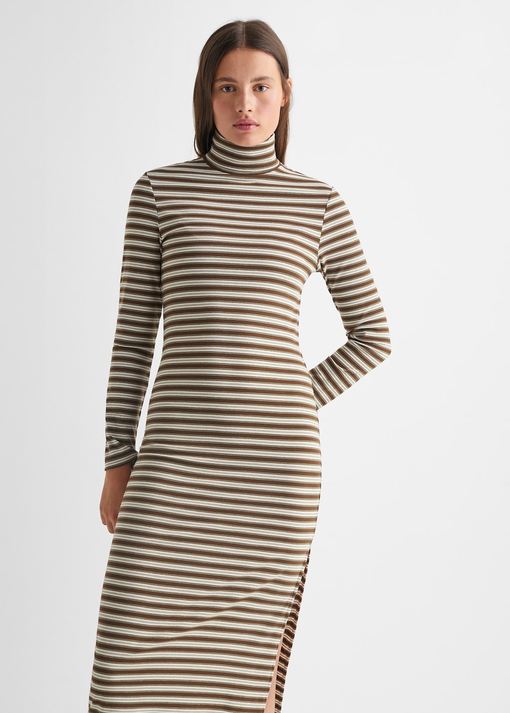 Striped long dress - Medium plane